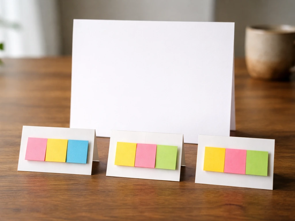Close-up of colored sticky-note syllable blocks on paper for a Spanish pronunciation guide.