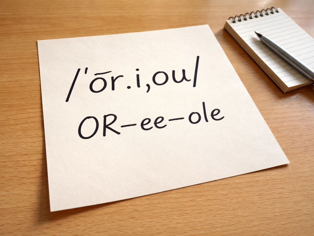 Handwritten IPA and syllable split on paper on a wooden desk under natural light.